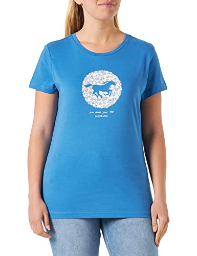 MUSTANG Damen Style Alexia C Print T-Shirt, Star Sapphire 5428, XL von MUSTANG