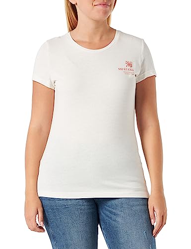 MUSTANG Damen Style Alexia C Print T-Shirt, Whisper White 2013, L von MUSTANG