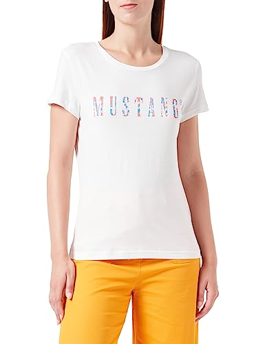 MUSTANG Damen Style Alexia C Print T-Shirt, Whisper White 2013, L von MUSTANG