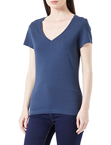 MUSTANG Damen Style Alexia V Basic T-Shirt, Spellbound 5429, L von MUSTANG