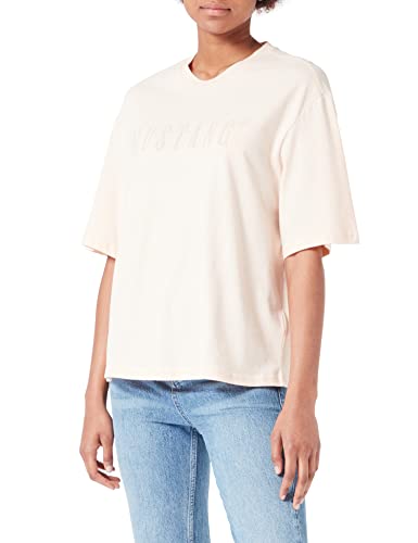 MUSTANG Damen Style Alina C Logo T-Shirt, Bisque 7262, S von MUSTANG