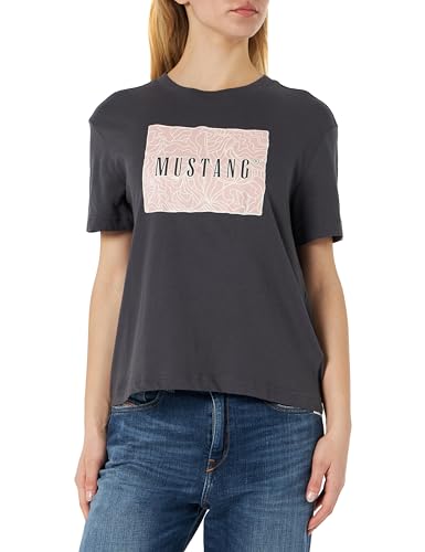 MUSTANG Damen Style Alina C Print T-Shirt, Ebony 4086 von MUSTANG