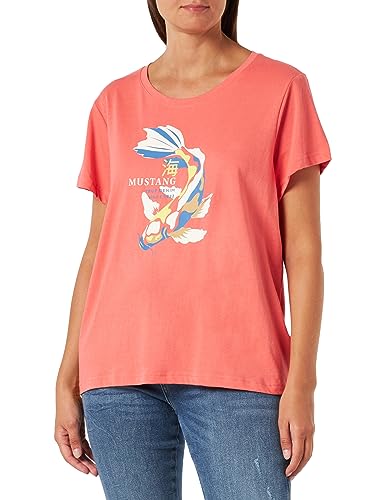 MUSTANG Damen Style Alina C Print T-Shirt, Porcelain Rose 8204, M von MUSTANG