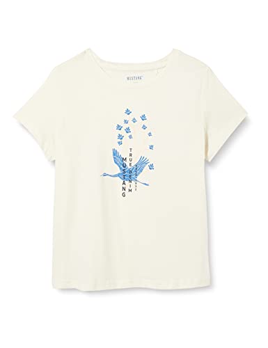 MUSTANG Damen Style Alina C Print T-Shirt, Whisper White 2013, M von MUSTANG