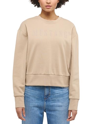 MUSTANG Damen Style Bea C Logo Print Sweatshirt, 3266, XS von MUSTANG