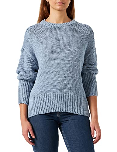 MUSTANG Damen Style Carla C Linen Pullover, Faded Denim 5124, S von MUSTANG