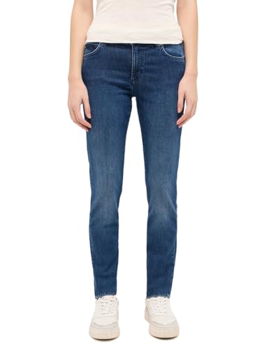 MUSTANG Damen Style Crosby Relaxed Slim Jeans, Mittelblau 741, 44W / 30L EU von MUSTANG