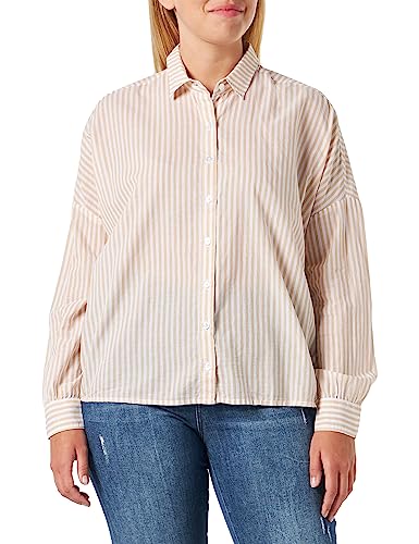 MUSTANG Damen Style Emma Summer Bluse, 2312_Japan_Stripe_Lark 12437, 40 von MUSTANG