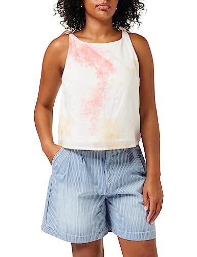 MUSTANG Damen Style Evi Bow Top Trägershirt/Cami Shirt, 2312_Tiedye 12444, 36 von MUSTANG