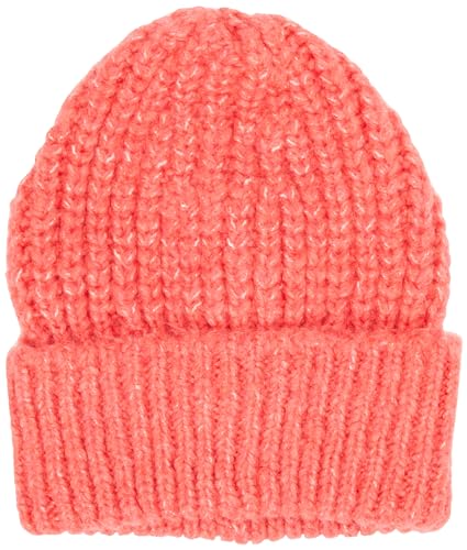 MUSTANG Damen Style Ida Chunky Knit Beanie-Mütze, Rouge Red 8282 von MUSTANG