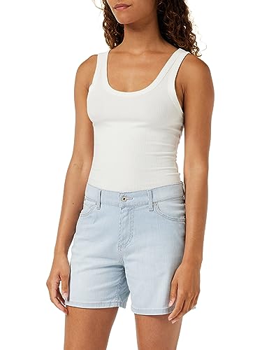 MUSTANG Damen Style Jodie Bermudas, STR Stripes Denim 12457, 26 von MUSTANG