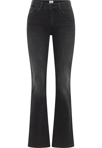 MUSTANG Damen Style Shelby Slim Boot Jeans, Tiefschwarz 803, 28 W/30 L von MUSTANG