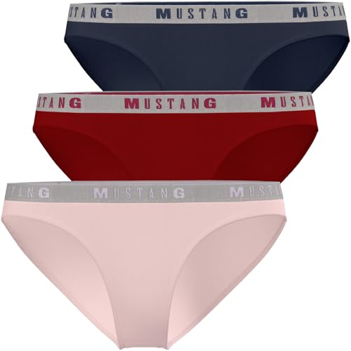 MUSTANG Damen Unterwäsche Hosen Slip 3er Pack von MUSTANG