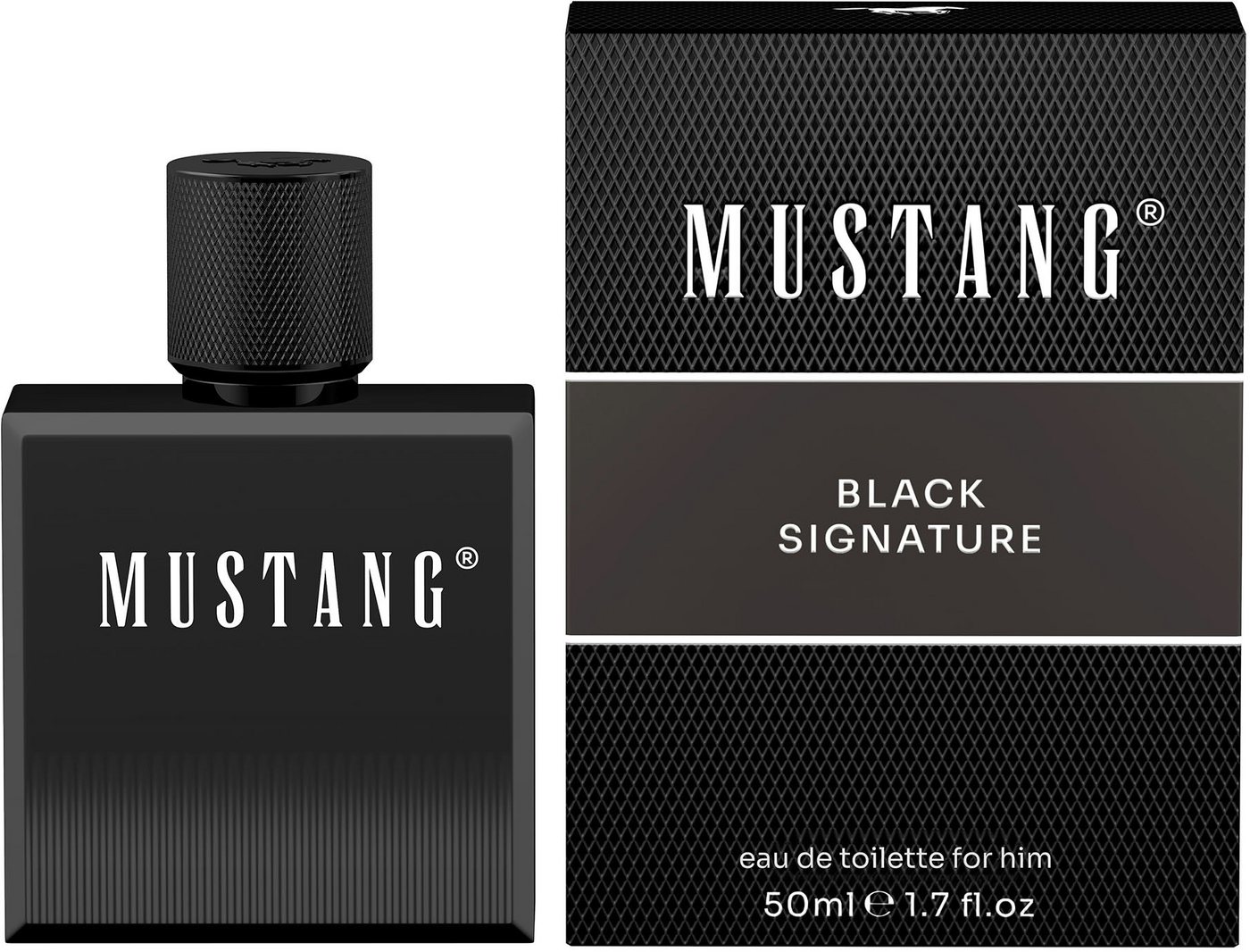 MUSTANG Eau de Toilette MUSTANG BLACK SIGNATURE for him EdT 50ml von MUSTANG