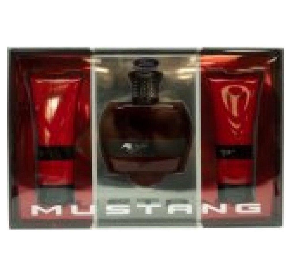 MUSTANG Eau de Toilette Red Gift Set 100ml EDT + 100ml Aftershave Balm + 100ml Body Wash von MUSTANG
