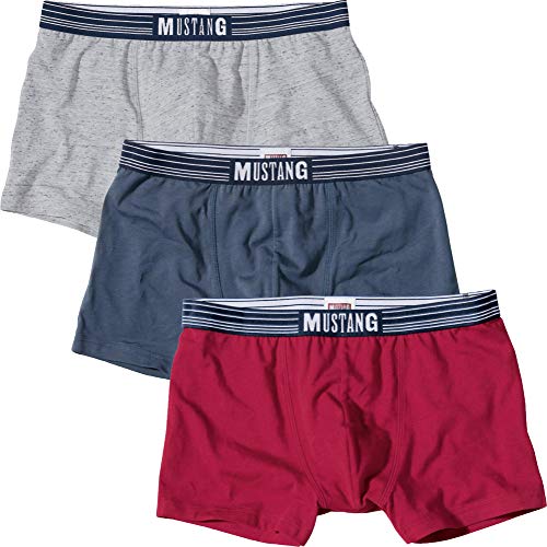MUSTANG 3-Pack Briefs Single-Jersey Raspberry Size S von MUSTANG