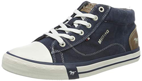 MUSTANG Herren 4072-505 Hohe Sneaker, Blau (Jeansblau 841), 44 EU von MUSTANG