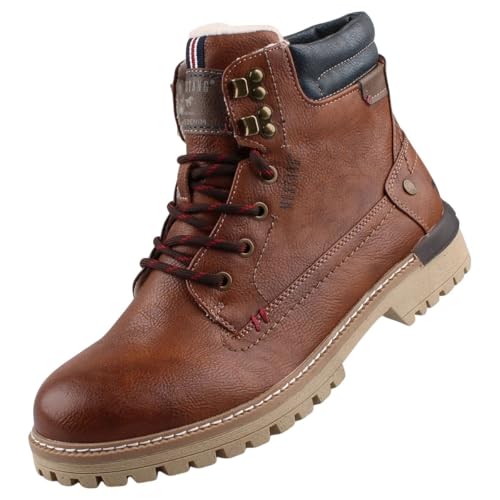 MUSTANG Herren Stiefel Cognac EU 42 von MUSTANG