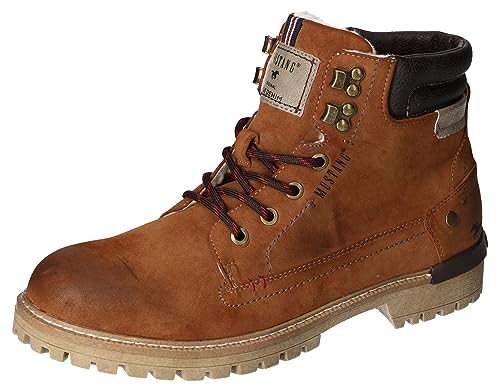 MUSTANG Herren 4142-602 Klassische Stiefel Kurzschaft Stiefel, Braun Mittelbraun, 41 EU von MUSTANG