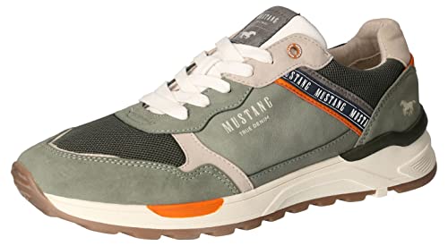 Mustang Herren 4186-303 Sneaker, Oliv, 43 EU von MUSTANG