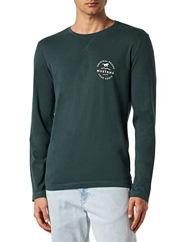 MUSTANG Herren Adrian C Print T-Shirt, Green Gables 6432, 3XL von MUSTANG