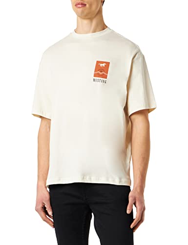 MUSTANG Herren Aidan C Print T-Shirt, Birch 2040, XL von MUSTANG