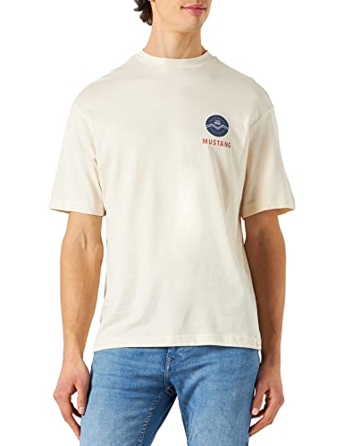 MUSTANG Herren Aidan C Print T-Shirt, Birch 2040, XXL von MUSTANG
