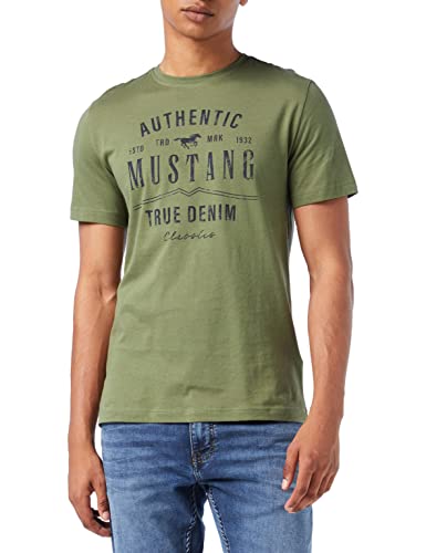 MUSTANG Herren Alex C Print T-Shirt, Four Leaf Clover 6352, 5XL von MUSTANG