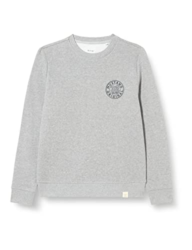 MUSTANG Herren Ben CN Circle Sweatshirt, Grey Melange 4191, XXL von MUSTANG