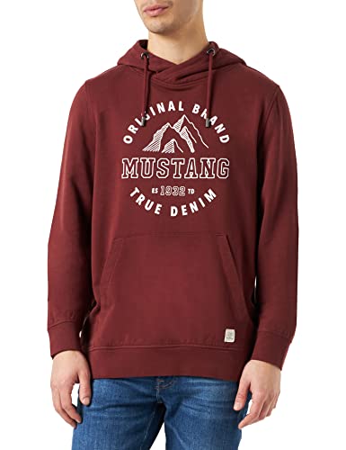 MUSTANG Herren Bennet H Print Kapuzenpullover, Andorra 3232, XL von MUSTANG