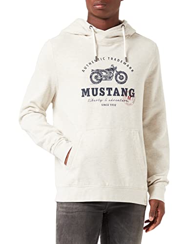 Mustang Herren Bennet H Print Kapuzenpullover, Bros. B2429, XXL von MUSTANG