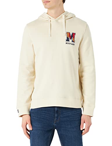 MUSTANG Herren Bennet HD EMB Kapuzenpullover, Birch 2040, XXL von MUSTANG