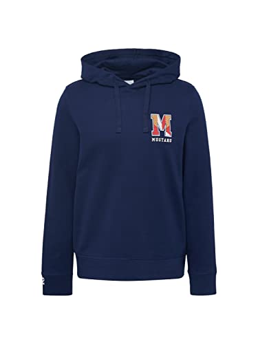 MUSTANG Herren Bennet Hd Emb Kapuzenpullover, Navy Blazer 5324, XXL von MUSTANG