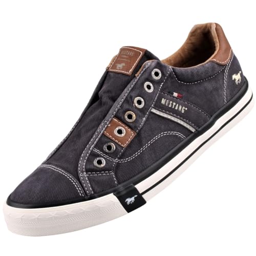 MUSTANG Herren Canvas Sneaker Schwarz EU 46 MUSTANG Herren Canvas Sneaker Schwarz EU 46 von MUSTANG