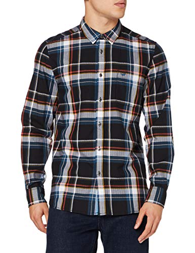 MUSTANG Herren Clemens Check plus Hemd, Schwarz (11792), M von MUSTANG