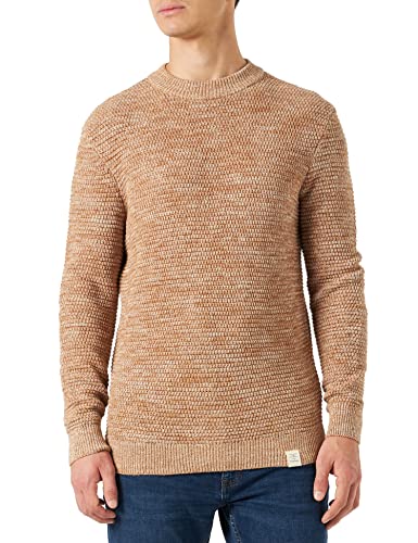 MUSTANG Herren Emil C Chunky Pullover, 3132_Brown Sugar Melange 3356, 3XL von MUSTANG