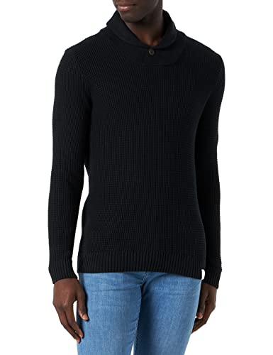 MUSTANG Herren Emil SC Structure Pullover, Black Beauty 4185, M von MUSTANG