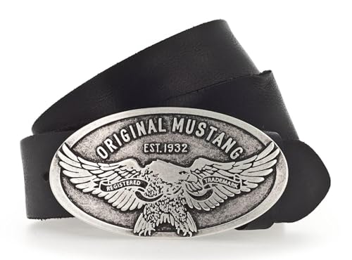 MUSTANG Herren Gürtel schwarz 100, MG2069 von MUSTANG