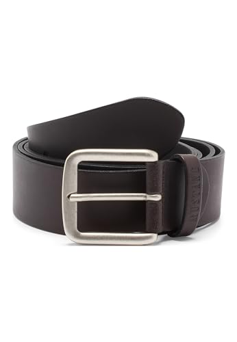 MUSTANG Herren Ledergürtel MG2118L15Z 40mm Gürtelbreite Schwarz Braun 80-115cm, Größe:125cm, Farbe:Dark Brown 0691 von MUSTANG