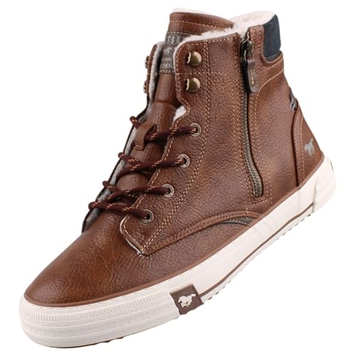 MUSTANG Herren High Top Sneaker Braun EU 42 von MUSTANG