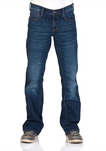 MUSTANG Herren Jeans Hose Oregon Bootcut Männer Jeanshose Denim Stretch Baumwolle Blau Schwarz W30 W31 W32 W33 W34 W36 W38 W40, Größe:W 31 L 32, Farbe:Mid Blue (-882) von MUSTANG