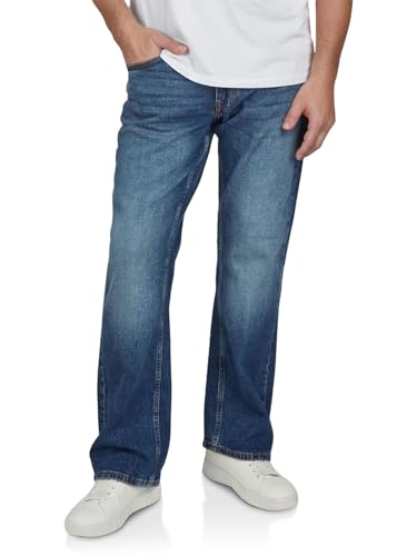Mustang Jeans Herren Stretch Oregon Bootcut Jeanshose Hose Denim, Größe:W 32 L 36, Farbe:Medium Blue (702) von MUSTANG