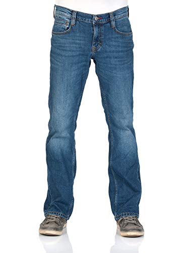 MUSTANG Herren Jeans Hose Oregon Bootcut Männer Jeanshose Denim Stretch Baumwolle Blau Schwarz W30 W31 W32 W33 W34 W36 W38 W40, Größe:W 33 L 34, Farbe:Medium Blue (702) von MUSTANG
