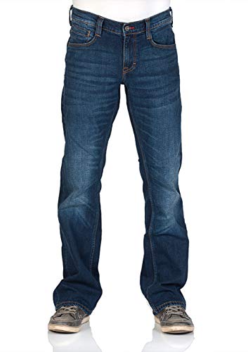 Mustang Jeans Herren Stretch Oregon Bootcut Jeanshose Hose Denim, Größe:W 34 L 36, Farbe:Mid Blue (-882) von Mustang