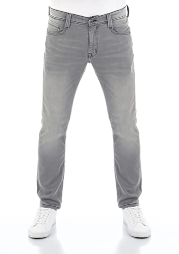 MUSTANG Jeans Herren Stretch lang Real X Oregon Tapered K Stretchhose Jeanshose Sweathose Denim Baumwolle, Größe:W 36 L 30, Farbauswahl: Light Grey Denim (311) von MUSTANG