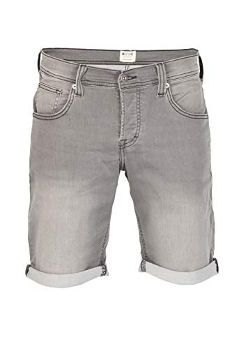 MUSTANG Herren Jeans Shorts Chicago Real X Kurze Hose Sommer Bermuda Stretch Sweathose Baumwolle Grau Blau w30 - w42, Größe:W 32, Farbe:Light Grey Denim (311) von MUSTANG