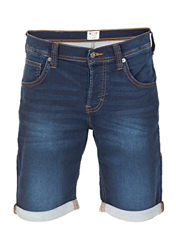 MUSTANG Herren Jeans Shorts Chicago Real X Regular Fit Taschen Jeans Sommer Shorts Basic Kurze Hose Sweathose Stretch Denim Bermuda Blau w30, Größe:W 30, Farbe:Dark Blue (982) von MUSTANG