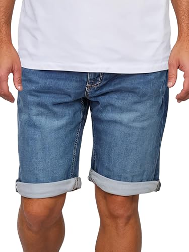 MUSTANG Jeans Shorts Herren Stretch Kurz Regular Fit Chicago Real X Kurze Hosen Sommer Denim Einfarbig Blau w40, Größe:W 40, Farbe:Light Blue (312) von MUSTANG