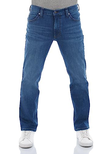 Mustang Jeans Herren Stretch Straight Fit Tramper Jeanshose Hose Denim Blau w40, Farbe:Medium Middle (1014415-5000-582), Größe:40W / 34L von Mustang