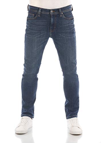 MUSTANG Herren Jeans Vegas Slim Fit Jeanshose Hose Denim Stretch Baumwolle Schwarz Grau Blau w30 - w40, Größe:36W / 34L, Farbvariante:Denim Blue (5000-883) von MUSTANG